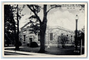 1943 United States Post Office Building Bel Air Maryland MD Vintage Postcard