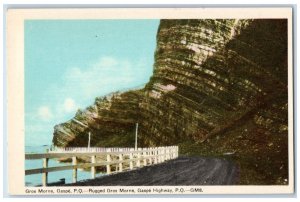 c1940's Rugged Gros Morne Gaspe Highway P.Q. Canada Unposted Postcard