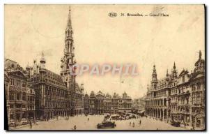 Old Postcard Brussels Grand Place