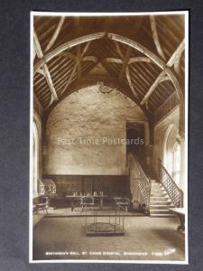Hampshire WINCHESTER Brethrens Hall St.Cross Hospital Old RP Postcard By W.Scott