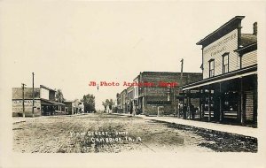 IA, Cambridge, Iowa, RPPC, Main Street South,Dry Goods Store,Carroll Photo No 19