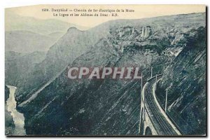 Old Postcard Dauphine Railway electric e Mure Line and Abimes Drac