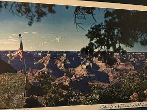 Postcard View of Grand Canyon, issued by TWA Airlines.     T1