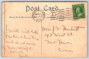 Technical High School Springfield MA C1912 DB Postcard AB6