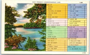 Postcard - Nature Lake Scenery - Busy Person's Correspondence Card 