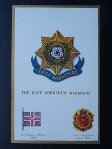 Regimental Badge THE EAST YORKSHIRE REGIMENT c1915 Postcard Gale & Polden 1690