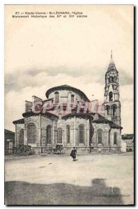 Old Postcard Haute Vienne St Leonard Church