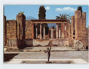 Postcard The Faunus' House, Atrium, Pompei Scavi, Pompei, Italy