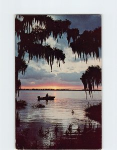 Postcard The Day's Last Catch, Cypress Gardens, Florida