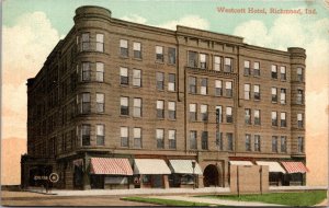 Postcard Westcott Hotel in Richmond, Indiana~138126