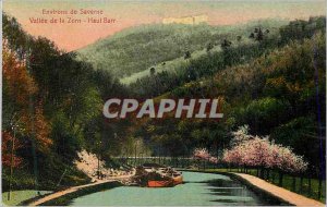 Old Postcard surroundings saverne valley of zorn up barr