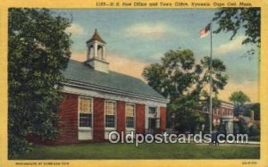 Cape Cod, Mass USA Post Office Writing on back 