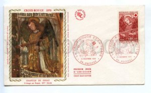 418425 FRANCE 1970 year Red Cross Angel First Day COVER