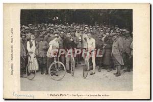 Postcard Old Bike Cycle Cycling Hairy & # 39s Sports Park The artists race