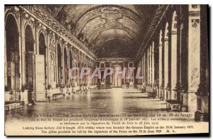 Old Postcard Versailles Palace of Versailles Gallery of Ice (75 m long and 10...