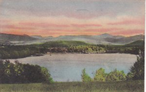 New York Adirondack Moutnains Southern Mountain Range Handcolored Albertype