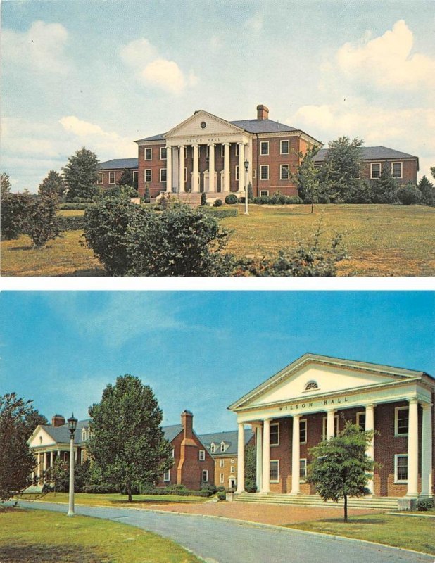 2~Postcards Princess Anne, MD ~ MARYLAND STATE COLLEGE  Trigg & Wilson Halls