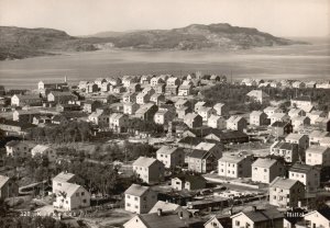 Postcard Panoramic View Of Residential Houses Kirkenes Norway