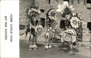 Native American Indian Children Dance Chief Little Deer Real Photo Postcard