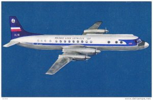 LOT POlish Airlines turboprop airliner Ilyushin 18 airplane , 40-60s