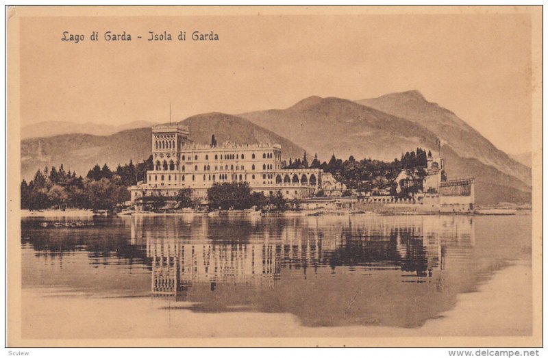 ITALY, 1900-1910´s; Lago Di Garda, Isola Di Garda