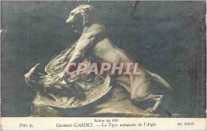 Postcard Old 1919 Salon Georges Gardet Tiger winner of the eagle