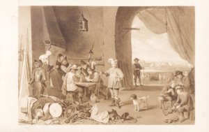 David Teniers The Guard Room Baltimore Art Gallery Old Postcard