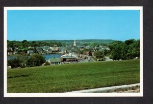 ME View Machias Maine Postcard Carte Postale PC