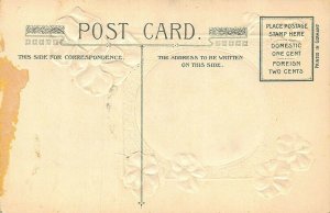 John Winsch A Birthday Greeting Poem by Burns Embossed Postcard