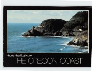 Postcard Heceta Head Lighthouse Oregon Coast USA