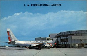 Los Angeles California CA L.A. Int'l Airport American Airlines Airplane Postcard