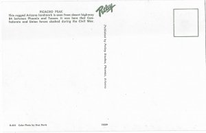 Picacho Peak between Phoenix and Tucson Arizona