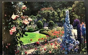 Vintage Postcard Canada British Columbia Victoria Butchart Gardens 1960s