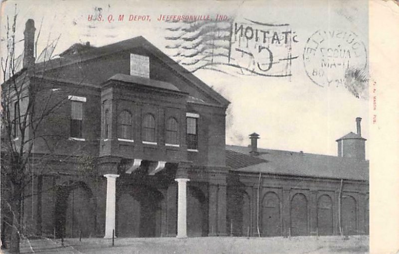 U.S. Army Quartermaster Depot, Jeffersonville, Indiana Vintage Postcard
