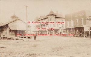 CA, Newcastle, California, RPPC, Business Section, Schnabel Bros, Placer County