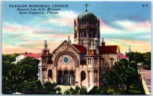 Postcard - Flagler Memorial (Presbyterian) Church - St. Augustine, Florida