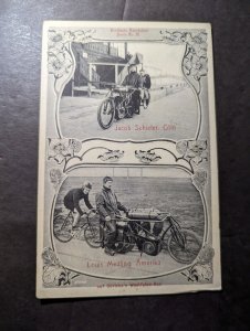 Mint Germany RPPC Bicycle Postcard Jacob Schiefer Louis Mettling