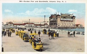 Garden Pier and Boardwalk, Atlantic City, N.J., Early Postcard, Unused