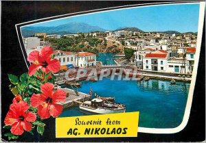 Postcard Modern Crete Agios Nicolaos