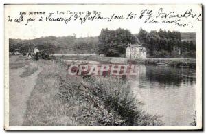 Marne Old Postcard The hillsides Bry