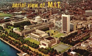 Vintage Postcard Aerial View Massachusets Institute Of Technology Cambridge MA