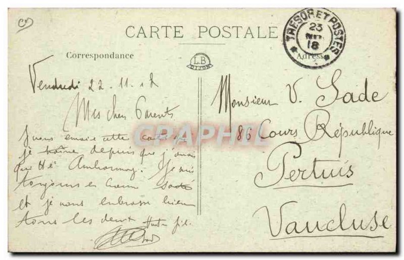 Old Postcard Folklore Harvest Vine Champagne TOP