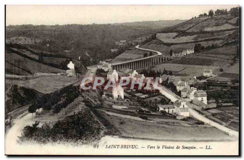 Saint Brieuc - Towards the Viaduct Souzain - Old Postcard