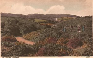 Vintage Postcard Pretty Corner Cromer Mountain Trails Path Rounce and Wortley