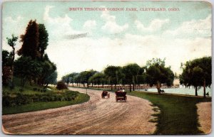 1908 Drive-Through Gordon Park Cleveland Ohio OH Posted Postcard