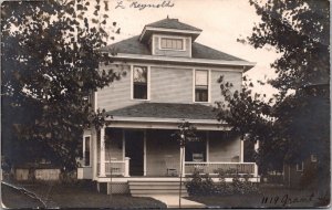 Real Photo Postcard Residential Home 1119 Grant Street in Illinois