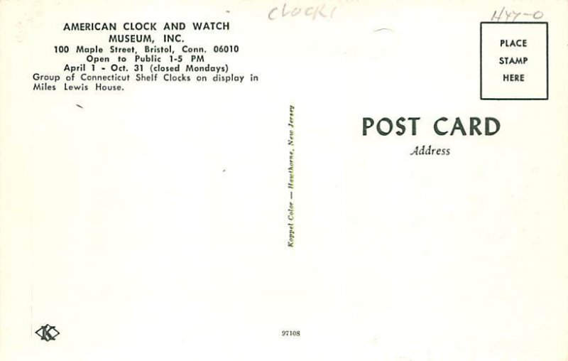 American clock and watch Museum, Inc. Bristol, Connecticut, USA Clock, Watch ...