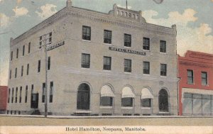 Neepawa Manitoba Canada Hotel Hamilton Vintage Postcard AA84331