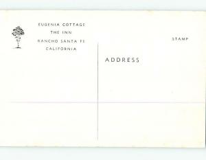 Unused Pre-1980 EUGENIA INN Rancho Santa Fe California CA L0622