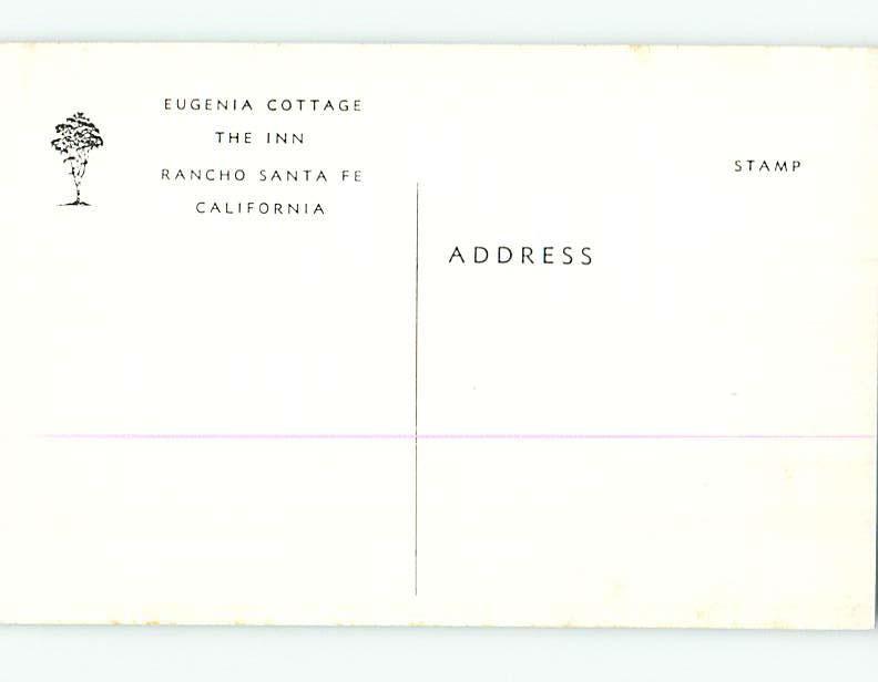 Unused Pre-1980 EUGENIA INN Rancho Santa Fe California CA L0622